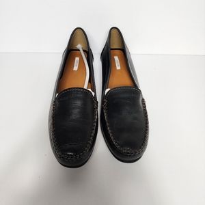 Geox Classic Loafers Mens EU 39.5 Black Slip On Leather Comfort Career